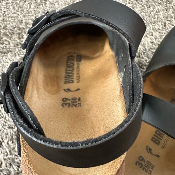 Birkenstock Black Strap Flats - Picture 3 of 5